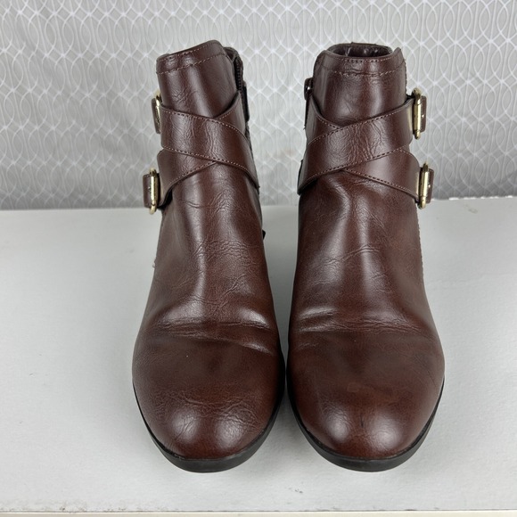 Ankle Booties Women's 6 Ankle Zip Buckle Boots Quilted Fall Fashion Boho Lagen - Picture 3 of 8